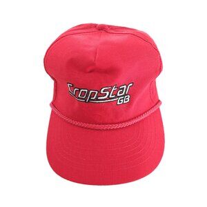 Headwear CropStar GB Baseball Hat Adjustable Snapback Cap Color Red